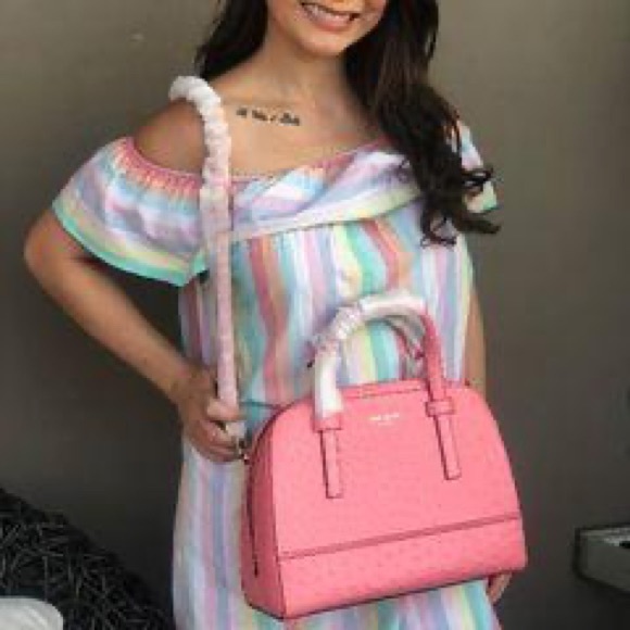 “Final price “Kate Spade Riverside Street Ostrich
Embossed Felix handbag - Picture 5 of 7